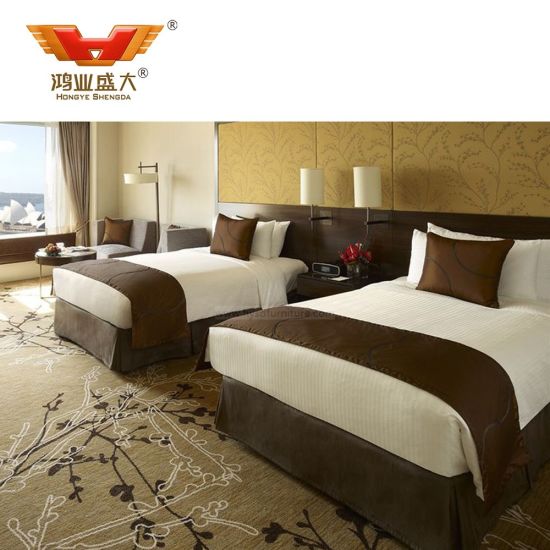 5-звездочная деревянная 5-звездочная кровать с мебелью для отеля