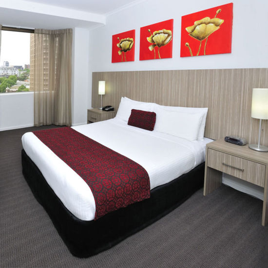 Комплект спальни гостиницы дизайна мебели гостиницы современной спальни деревянный